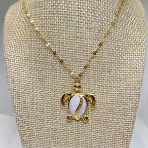Turtle Gold Stainless Steel Waterproof Necklace